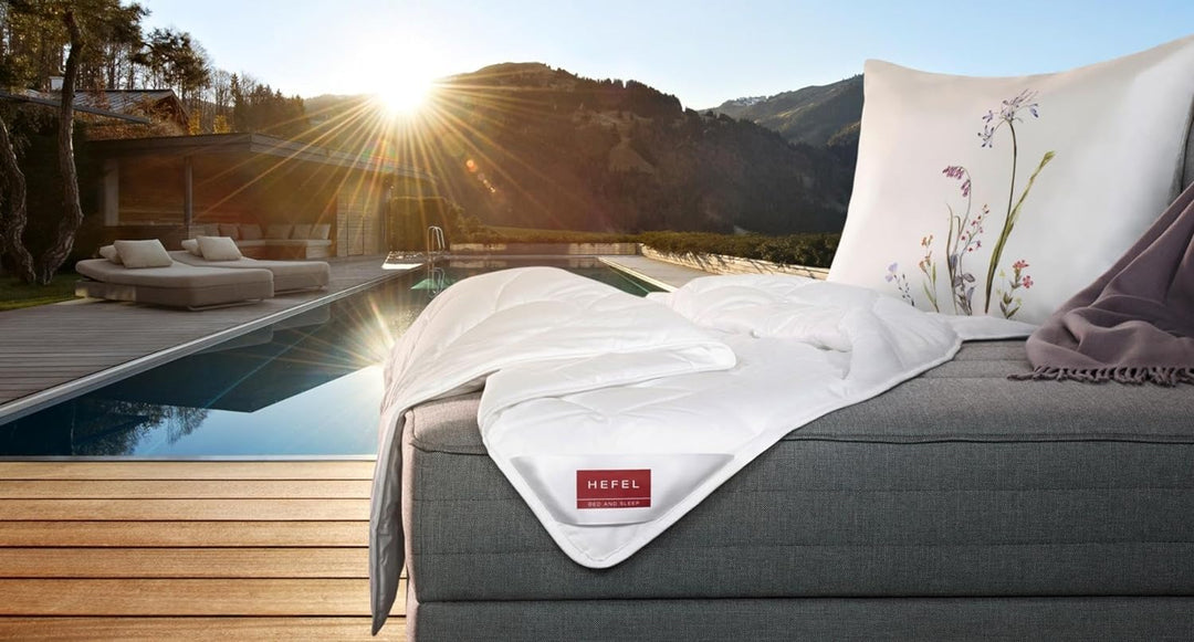 HEFEL Pure Wool Sommer Bettdecken (135 cm x 200 cm)