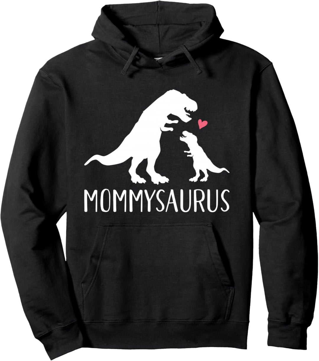 Mama Dinosaurier Rex Kind und Mutter Pullover Hoodie