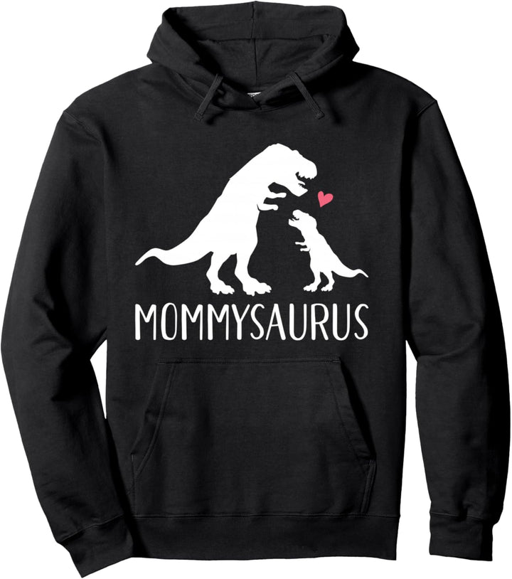 Mama Dinosaurier Rex Kind und Mutter Pullover Hoodie