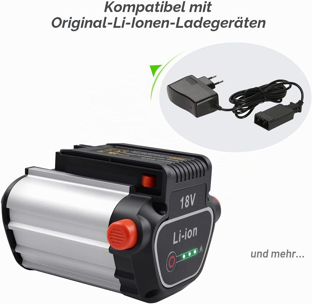 Tecmana 18V 4.0Ah Ersatzakku für Gardena BLi-18 (9840-20, 9839-20)