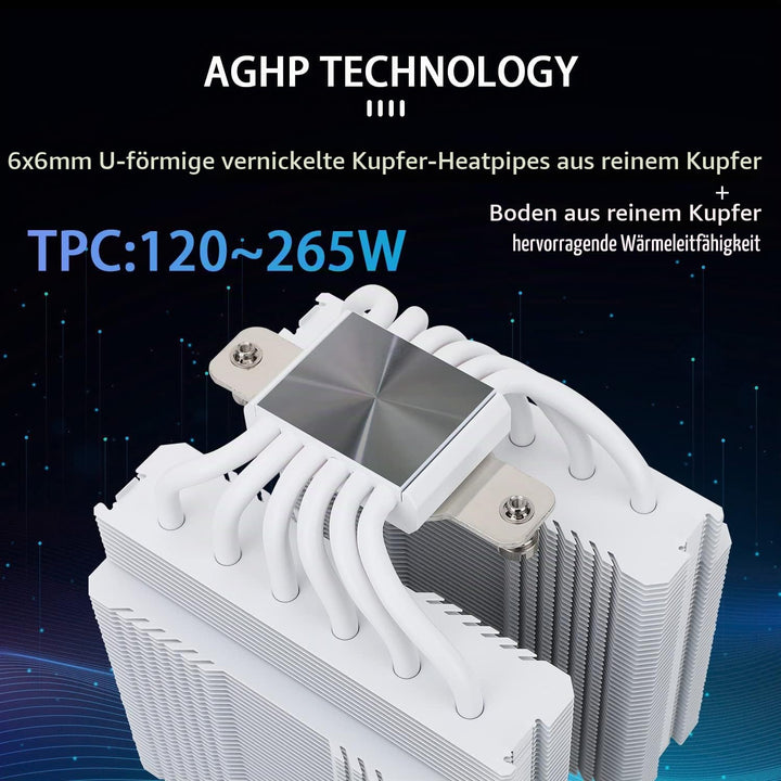 Thermalright Peerless Assassin 120 SE ARGB CPU-Luftkühler, 6 Heatpipes, Dual 120 mm TL-C12CW-S Lüfte