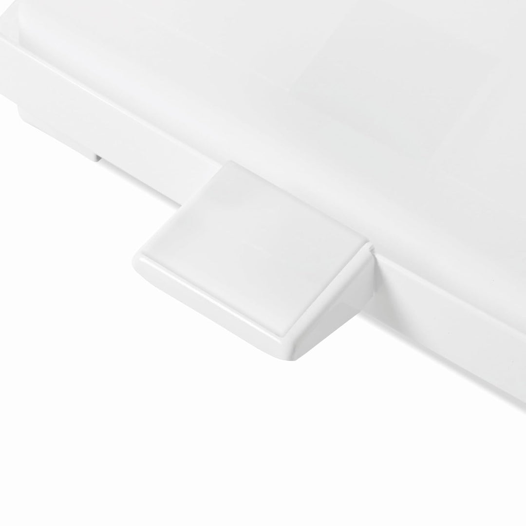 Rubbermaid Commercial Products 12gal The Defenders Steel Step Trash Can with Plastic Liner - White 4