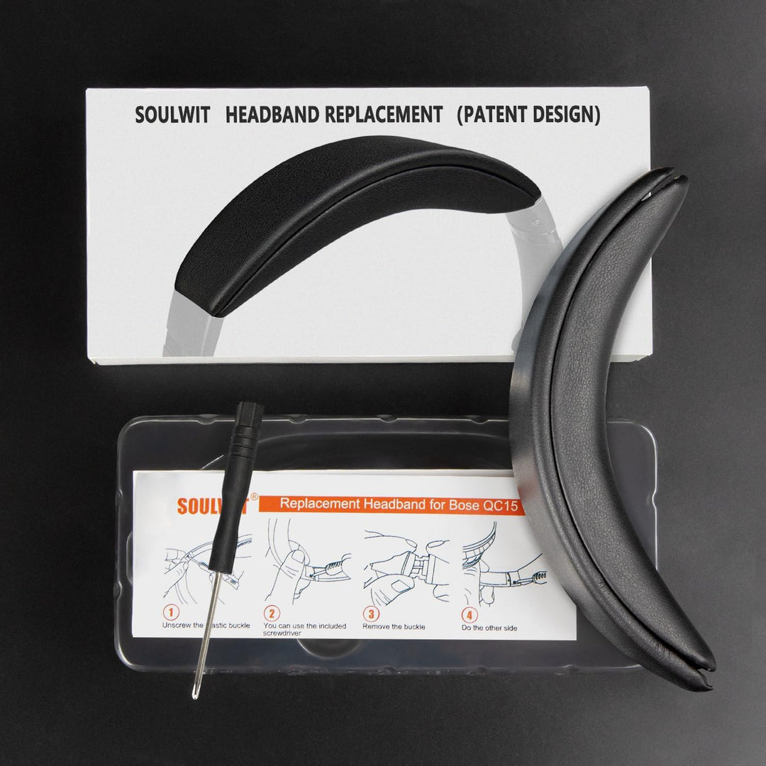 SOULWIT Ersatz Kopfband Headband für Bose QuietComfort 15(QC15)/QuietComfort 2(QC 2) Kopfhörer,Stirn