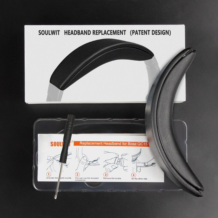 SOULWIT Ersatz Kopfband Headband für Bose QuietComfort 15(QC15)/QuietComfort 2(QC 2) Kopfhörer,Stirn