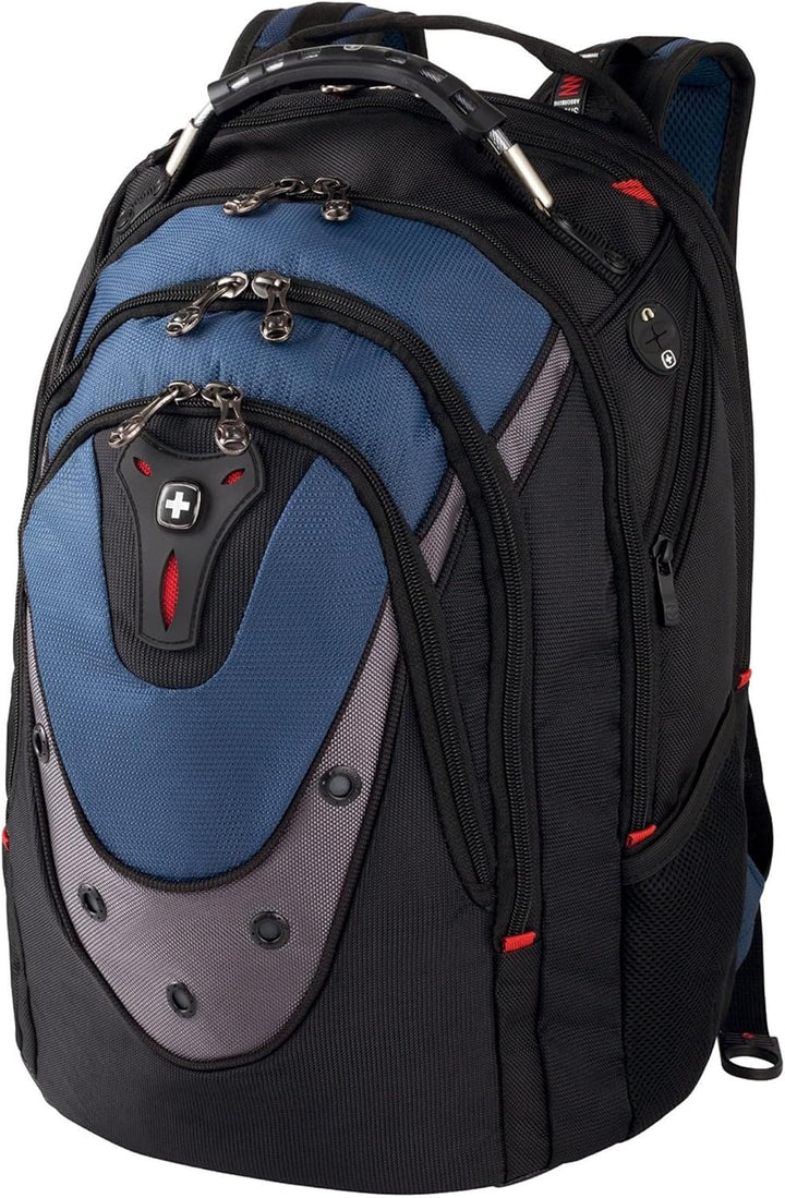 WENGER Unisex x Backpack, Black Blue Grey, Mittelgross