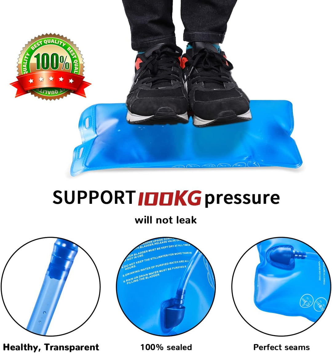 BBAIYULE® Trinkrucksack mit Trinkblase 2L, BPA-Frei| Fahrradrucksack mit Reflektoren | Rucksack mit