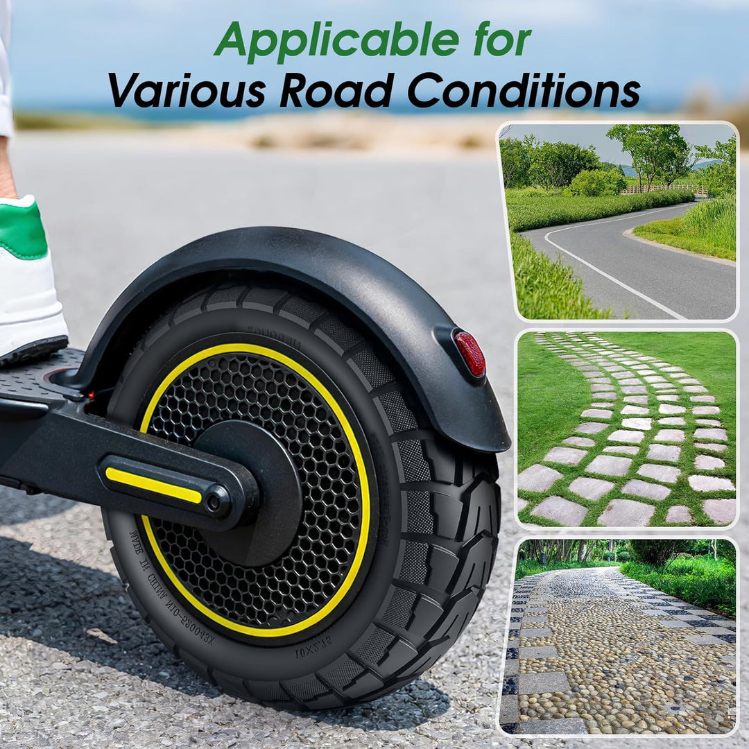 COASTA 10x2.75 Solid Scooter Reifen,70/65-6.5 Vollgummireifen für Elektroroller 10x2.70 Ersatzreifen