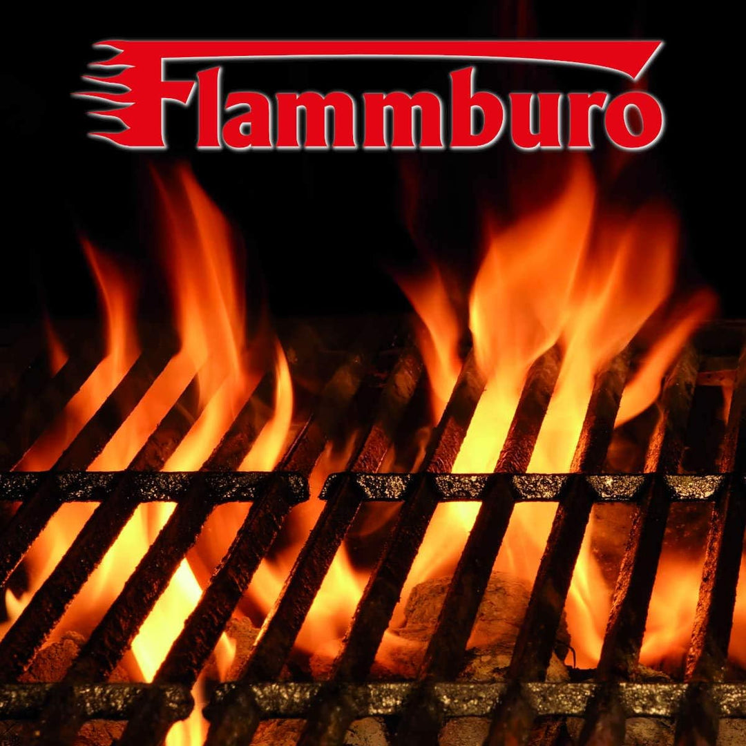 FLAMMBURO Grillrost rund Ø 47/44 cm - Aus verchromtem Stahl, Stabstärke 4 mm, Grill-Aufsatz, Rost, G