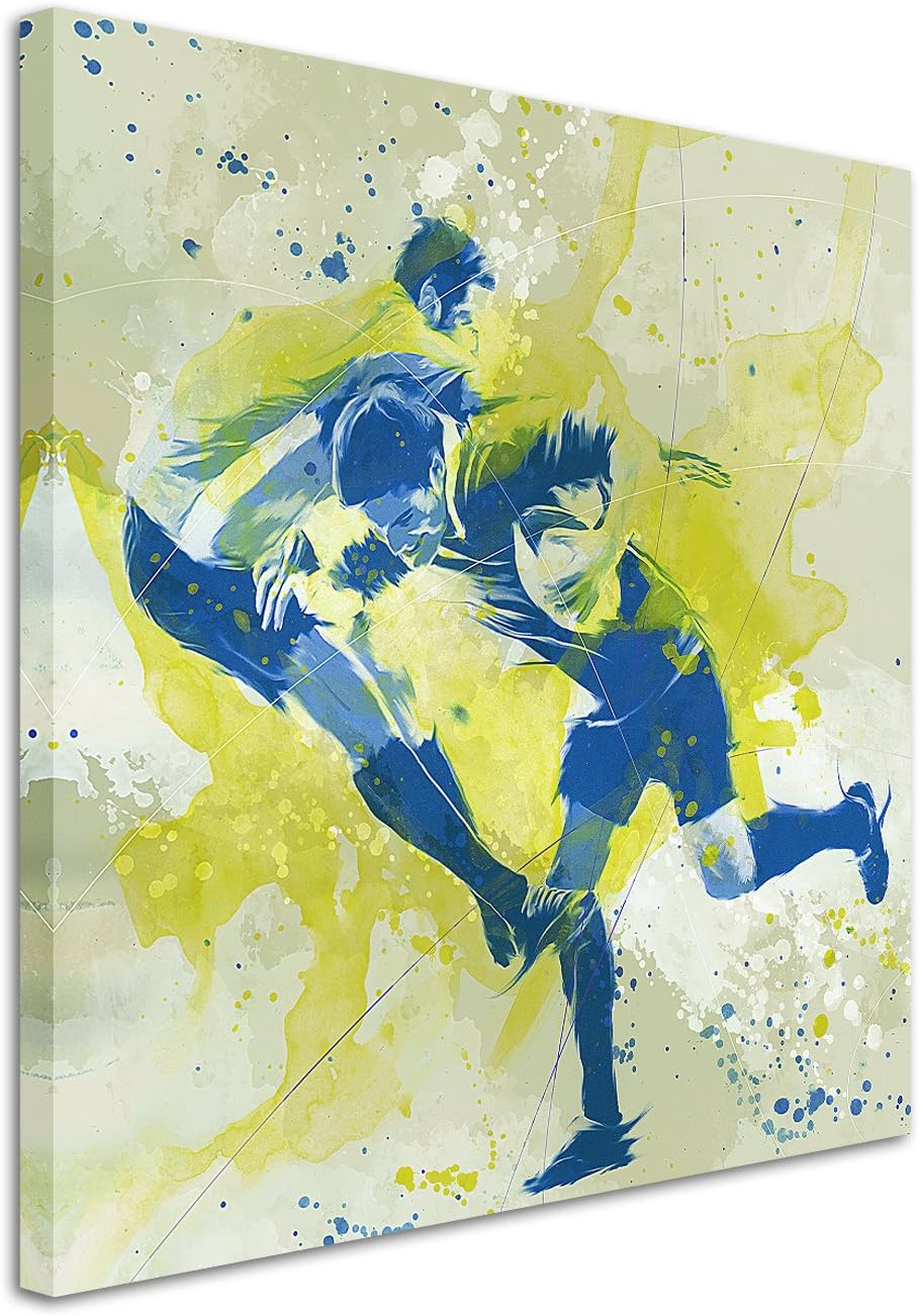 Paul Sinus Art Rugby 60x60cm SPORTBILDER Splash Art Wandbild Aquarell Art