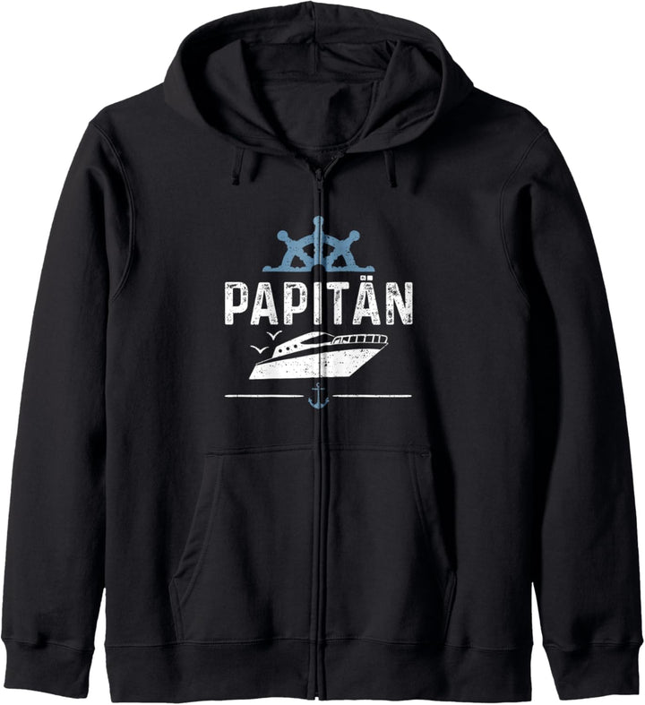 Funny Boot Kapitän: Papitän - Vater Kapuzenjacke