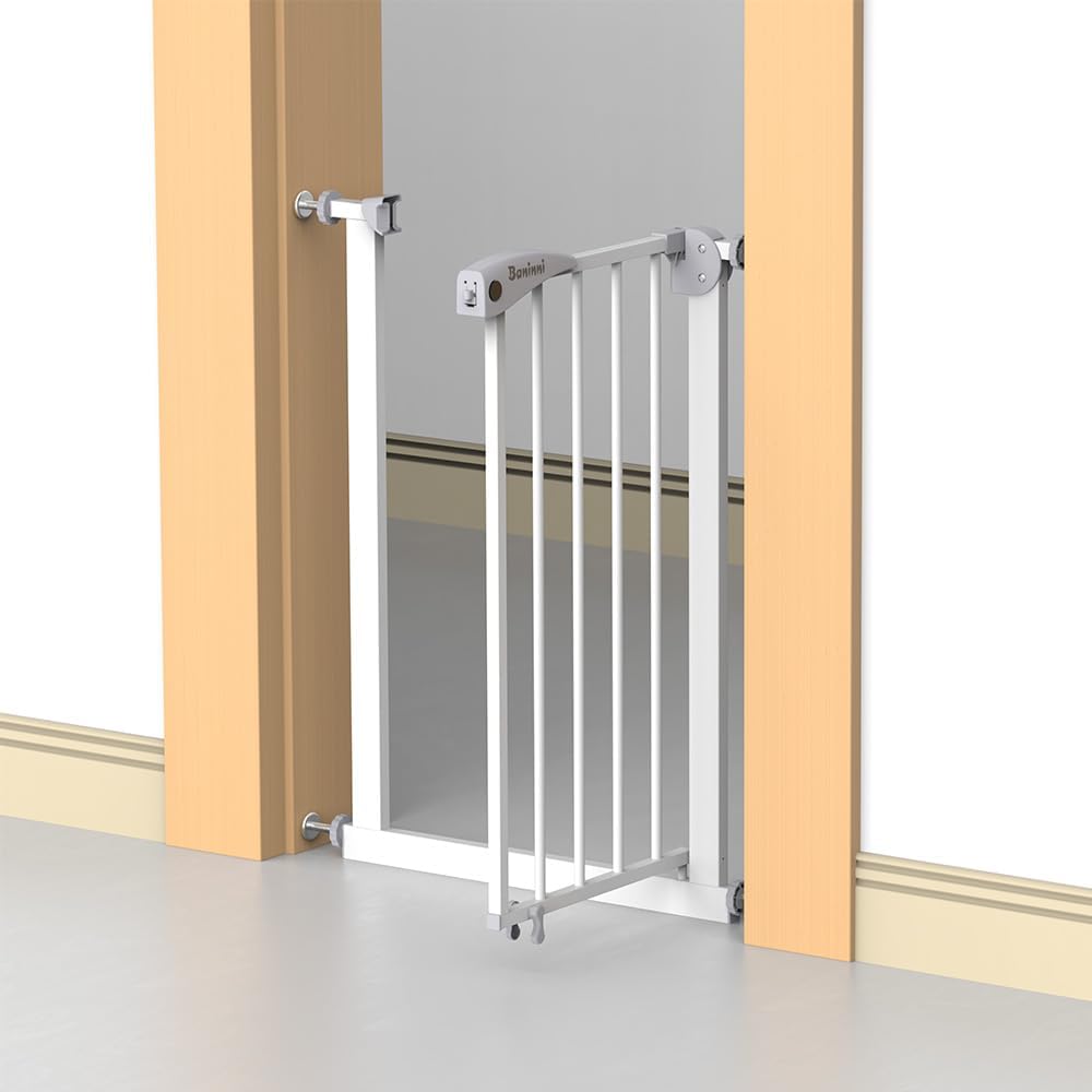 Baninni Sicherheitsbarriere Mimi, von 58 bis 67 cm, Farbe: Weiss