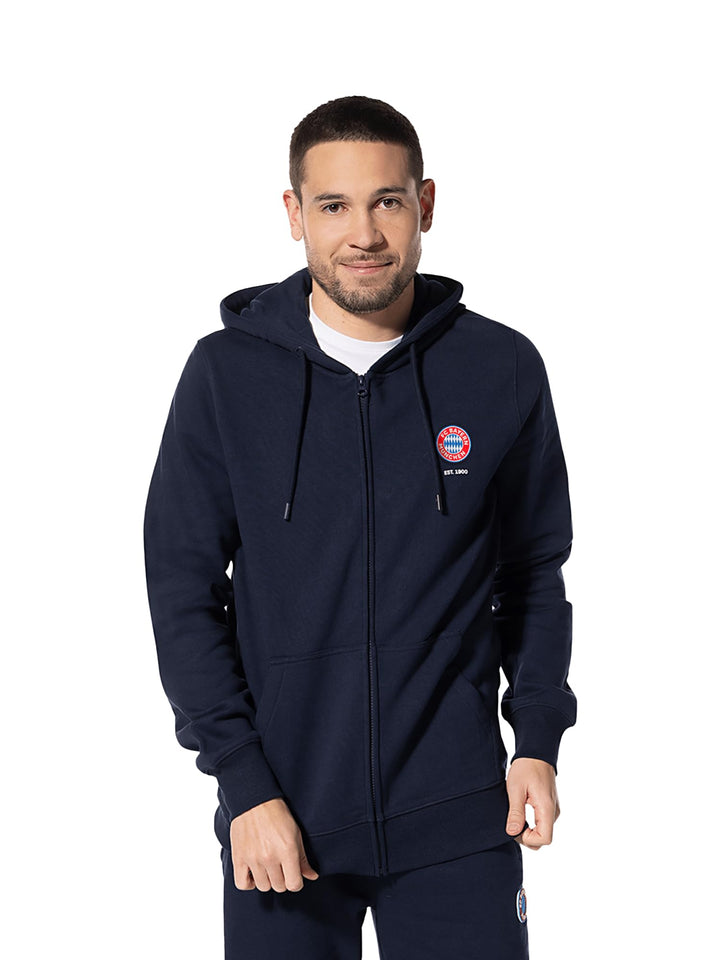 FC Bayern München I Zip-Hoodie Essential I Herren I Navy, XS