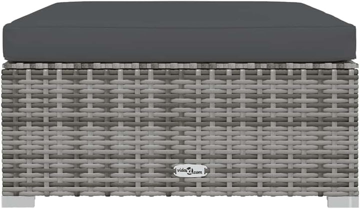 vidaXL Garten Fusshocker mit Kissen Modular Gartenhocker Sitzhocker Fussbank Hocker Gartenmöbel Balk