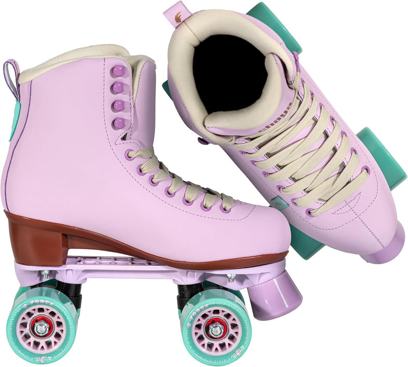 Chaya Roller Skates Melrose Lavender für Damen in Lila, 61mm/78A Rollen, ABEC 7 Kugellager, Art. nr.