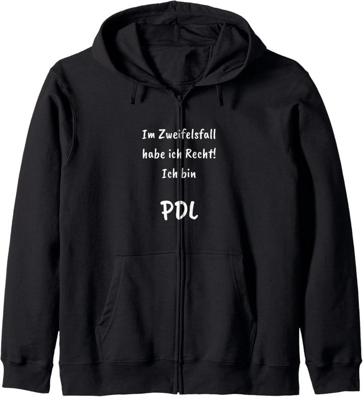 Pflegedienstleitung PDL Zweifelsfall Recht Geschenk Witzig Kapuzenjacke