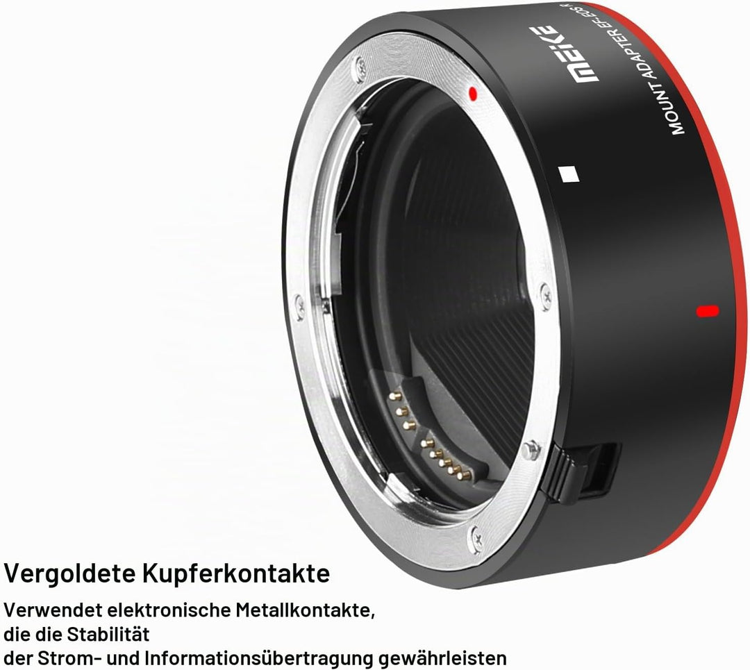 Meike Metall-Objektivadapter EF-EOSR Autofokus Mount Konverter für Canon EF/EF-S Objektiv auf EOS-R