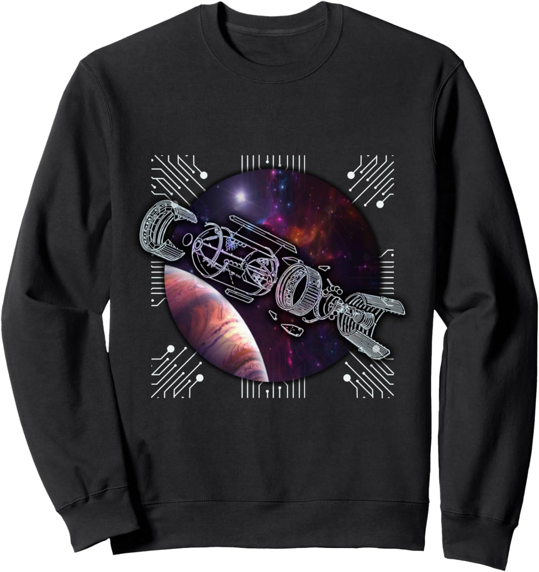 Riesiges Galaxie-Raumschiff Lustiges Geschenk Sweatshirt