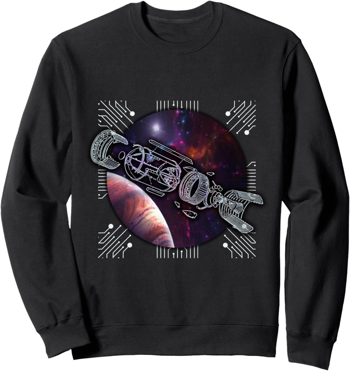 Riesiges Galaxie-Raumschiff Lustiges Geschenk Sweatshirt
