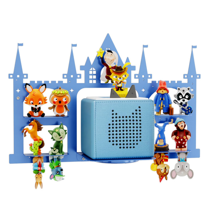 Tonie Regal Burg für Tonie & Toniebox Figuren, Vollständig Magnetisches Kinderzimmer Regal Display S