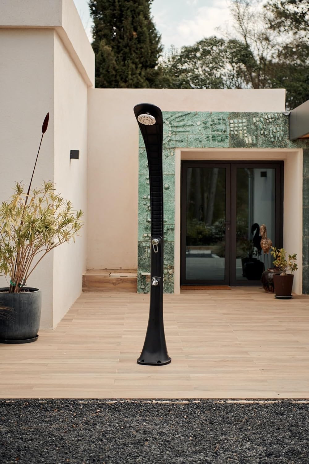 Formidra Solardusche Cobra 32L mit Bezug – Anthrazit – Aussendusche Pool und Garten – DS-C720NOCOV –