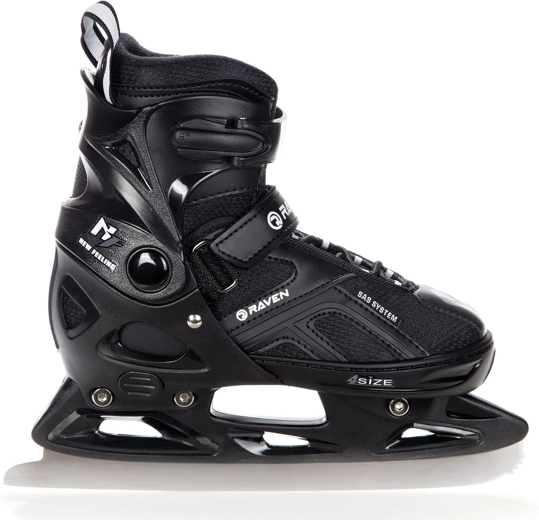 Raven Pulse Black/Mint 2in1 Verstellbare Schlittschuhe und Inline Skates - Inliner für Kinder und Er