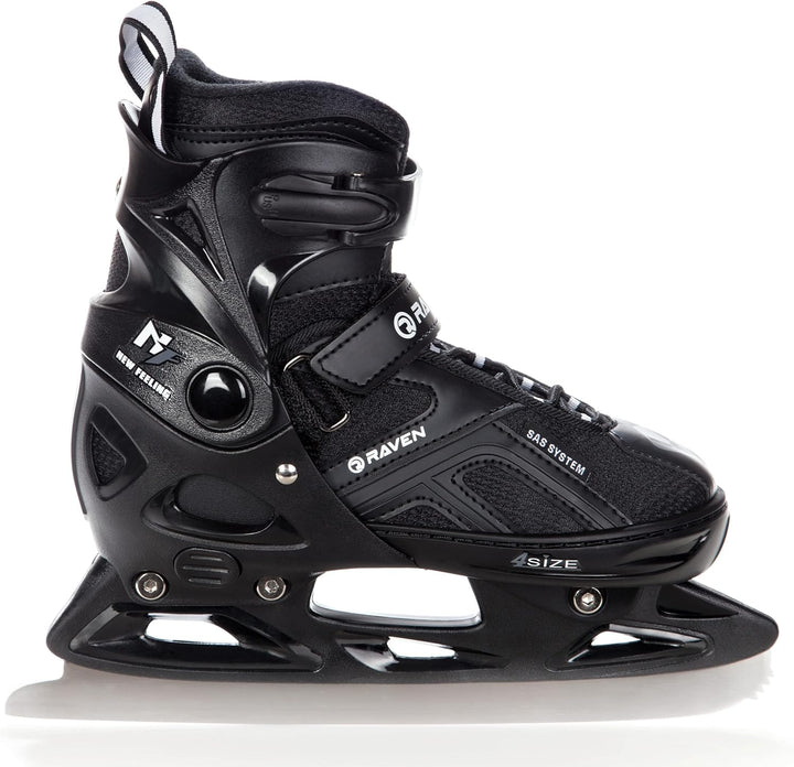 Raven Pulse Black/Mint 2in1 Verstellbare Schlittschuhe und Inline Skates - Inliner für Kinder und Er