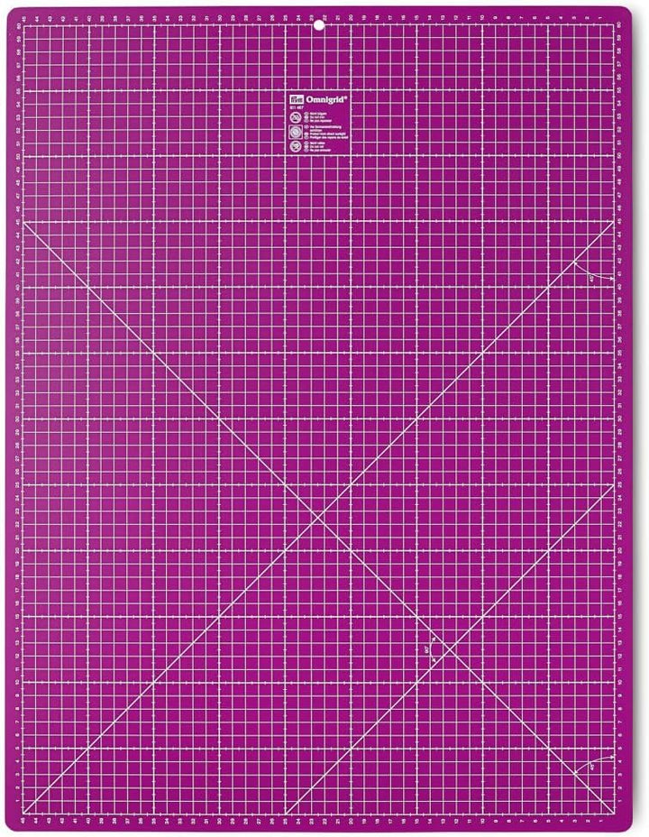 Prym Schneideunterlage 45 x 60 cm cm/inch pink, Kunststoff, 60 x 45 x 0.2 cm