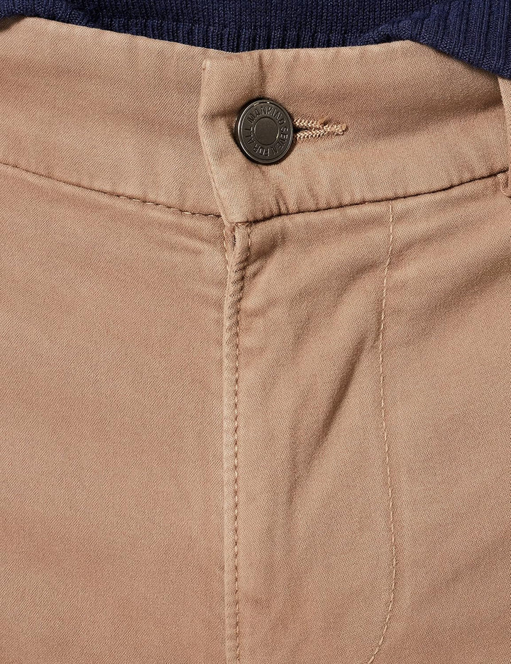 7 For All Mankind Herren Slimmy Chino Tap. Luxe Performance Sateen Sandcastle Hose 29W / 30L Beige,
