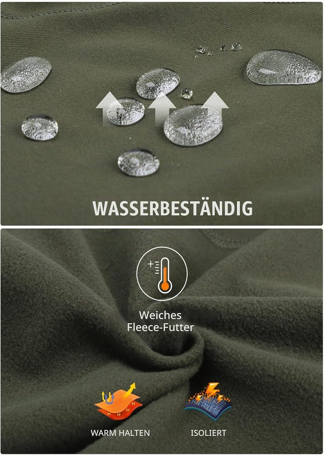 baleaf Thermoleggings Winter Damen Fahrradhose Lang mit Reissverschluss Warm Gefüttert Jogginghose R