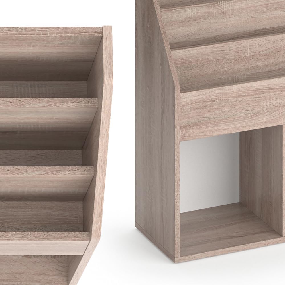 Vicco Bücherregal Luigi, Sonoma, 72 x 79 cm Sonoma Ohne Faltboxen, Sonoma Ohne Faltboxen