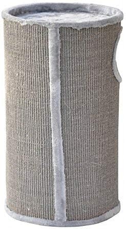 nanook Kratztonne Kratzbaum Condo mit Spielball, Sisal Plüsch, grau 70 cm Grösse L: 70 cm Grau, Gr&#