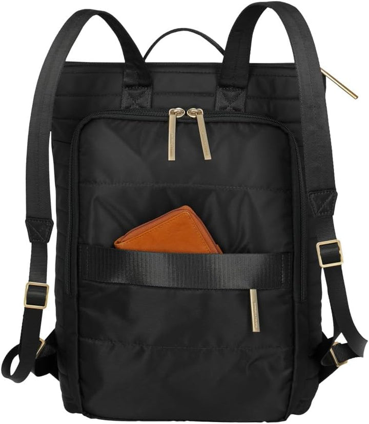 Travelite Rucksack BARBARA STEPP, leichter City Rucksack aus Nylon mit Trolley-Aufsteckfunktion, 8 L