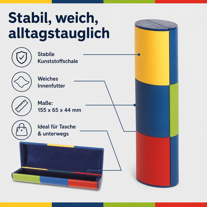 Logic3 Zauberetui Brillenetui Logic MEDIUM LANG mit Farbwechsel 14125