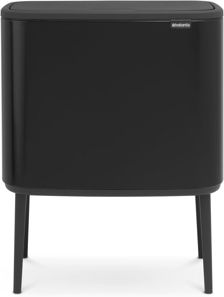 Brabantia 315824 Bo Touch Bin, 36 L Abfalleimer, Edelstahl, Schwarz, 54 x 31.5 x 68 cm Schwarz 36 Li