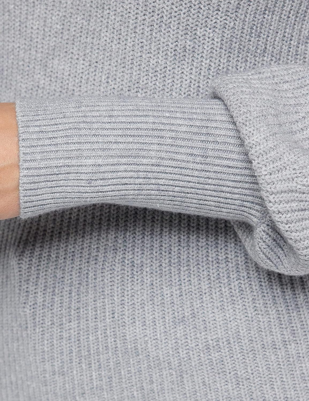 ONLY Damen Onllesly L/S Ballon Ex KNT Pullover Sweater S Light Grey Melange, S Light Grey Melange