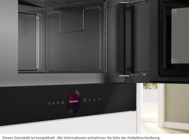 Bosch BFR7221B1 Einbau-Mikrowelle schwarz Serie 8 Schwarz 60 cm Breite, Serie 8 Schwarz 60 cm Breite