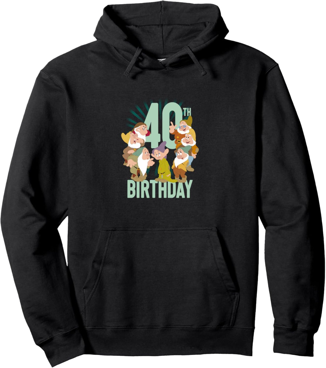 Disney Snow White Dwarfs Group Shot 40th Birthday Pullover Hoodie