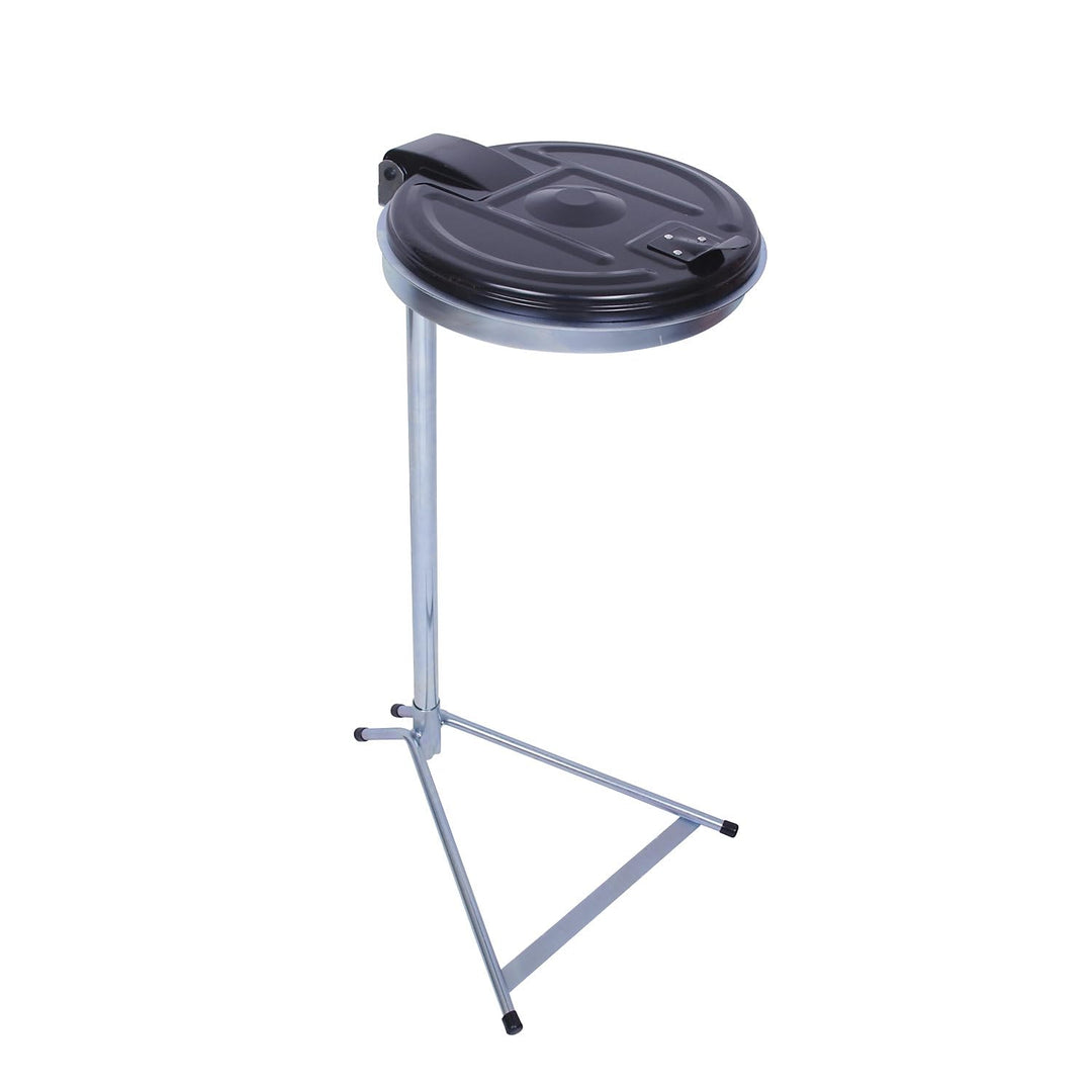 Certeo | Müllsackständer | Standgestell | für Volumen 120 l | Verzinkt | Kunststoffdeckel