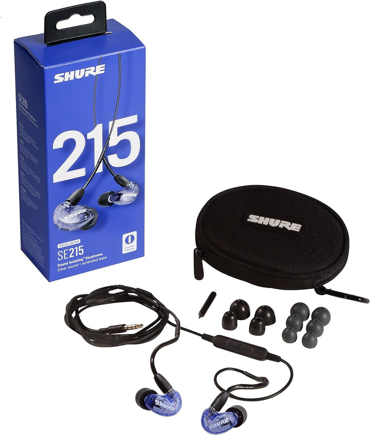 Shure SE215 Special Edition Uni Sound Isolating Ohrhörer, EIN Treiber, In-Ear, abnehmbares Kabel, tr