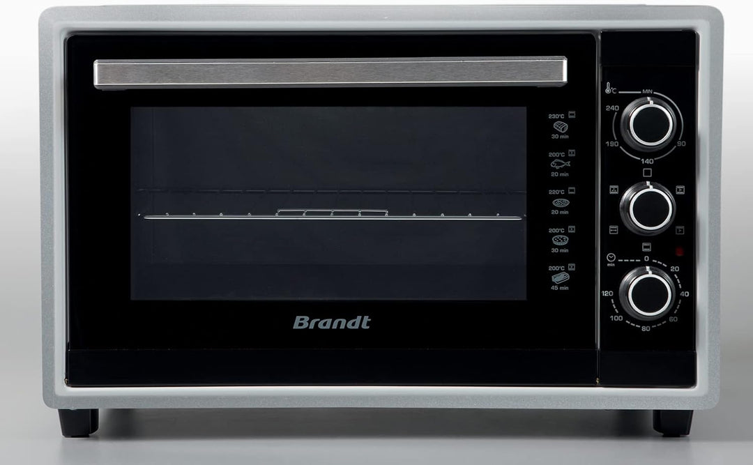 Brandt FC4200MS Mini-Backofen, 42 l, multifunktional, 240 °C, 5 Kochpositionen, Doppelglastür, Zubeh