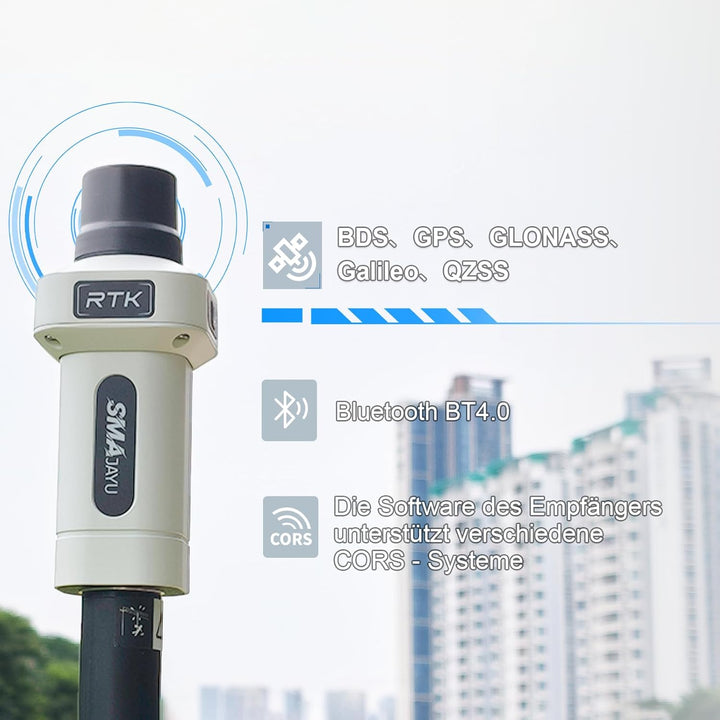 SMA25R Net GNSS RTK-Vermessungssystem: Handgeführter Hochpräzisions-Positionierungsempfänger mit Kol