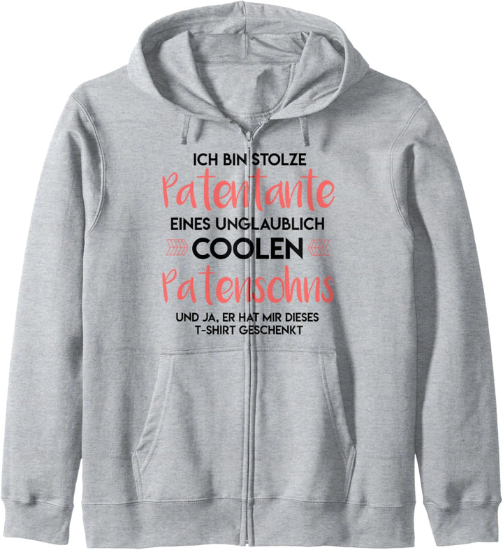 Ich bin Stolze Tante Patentante Nichte Geschenk Spruch Kapuzenjacke