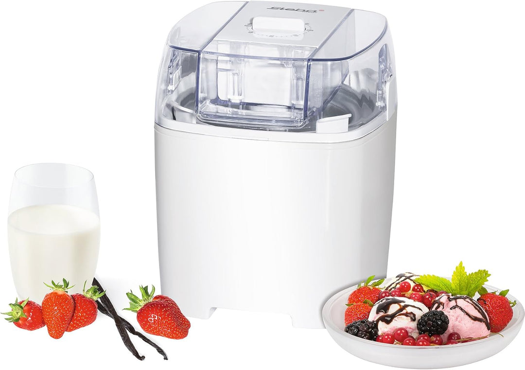 Steba Eismaschine, Isolierbehälter mit 1,5 l Volumen für bis zu 20 Kugeln Eis, 30 Minuten Timer, Ink