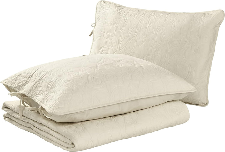 Laura Ashley Felicity Collection Steppdecken-Set, ultraweich, für alle Jahreszeiten, wendbar, stilvo