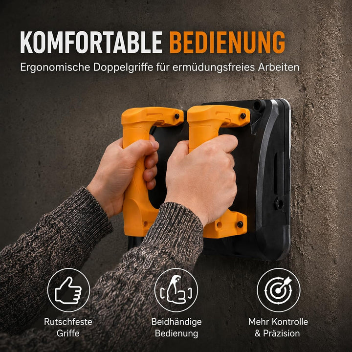 Tapetenentferner Maschine Elektrisch, 1200W Mauerfräse mit Absaugung, 26 Klingen, 4000U/min 1-4mm Ho