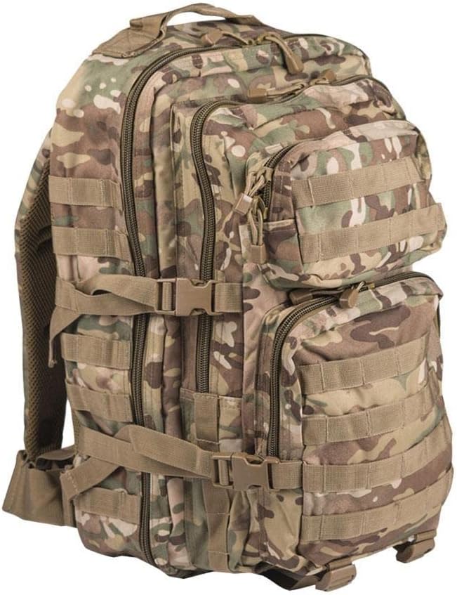 Mil-Tec US Assault Pack Tagesrucksack • Taktischer Militär Rucksack mit MOLLE-System • Kompakter Bun