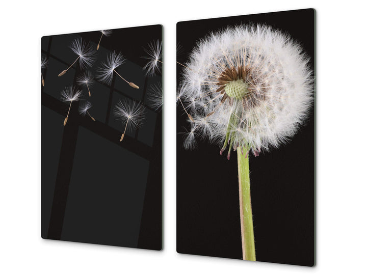 Schneidbrett aus Hartglas und schützende Arbeitsoberfläche – Schneideplatten SINGLE mit 60 x 52 cm u
