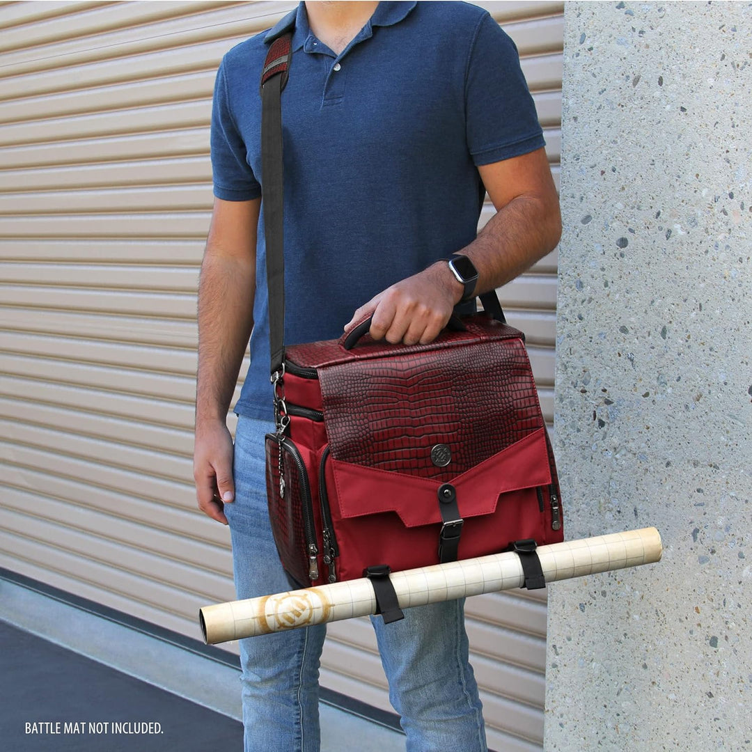 ENHANCE Tabletop RPG-Tasche des Abenteurers, Sammleredition - DND-Tasche mit Tabletop-Miniaturen-Auf