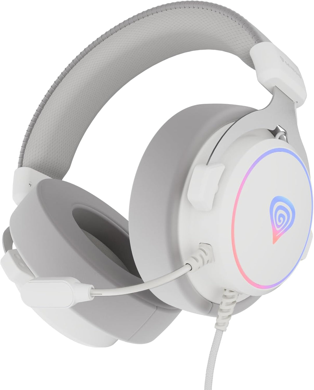 Genesis Neon 764 RGB Gaming Headset USB mit Virtual 7.1 Surround Sound, 50mm Treiber, ENC Mikrofon,