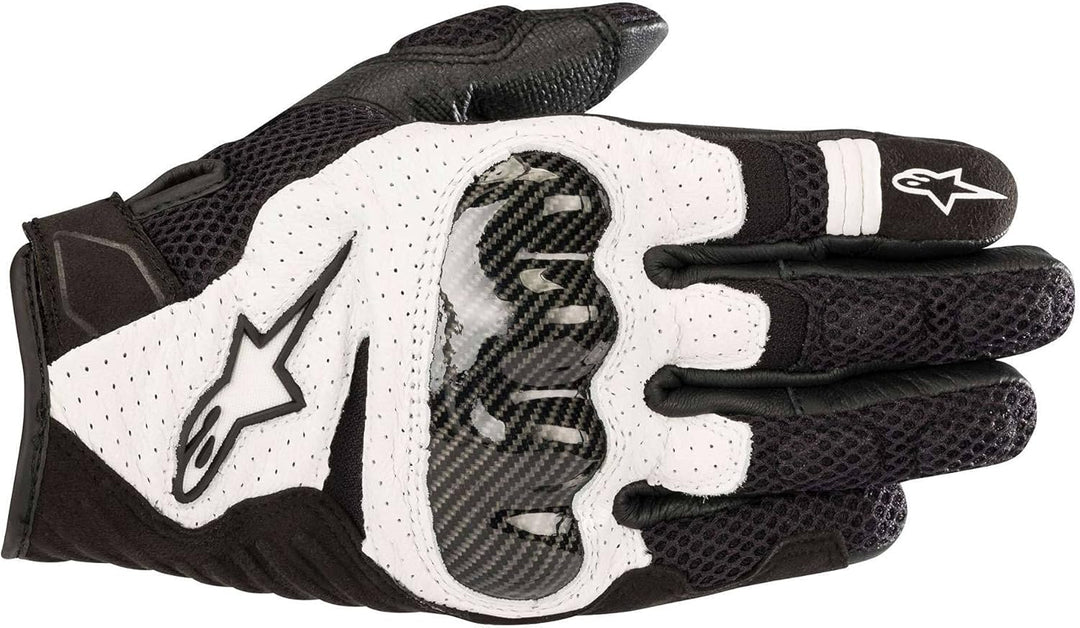 Alpinestars Motorradhandschuhe SMX-1 Air V2 Gloves Black White, Schwarz/Weiss, S